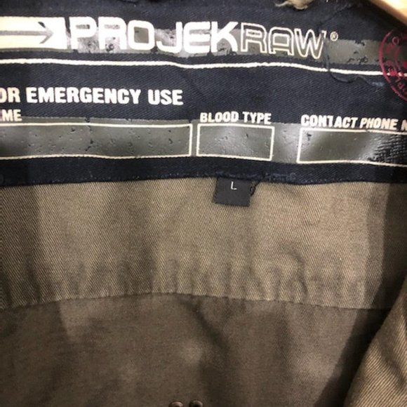 PROJEK RAW EDGY MILITARY VINTAGE FIELD JACKET SIZE LARGE - Picture 2 of 9